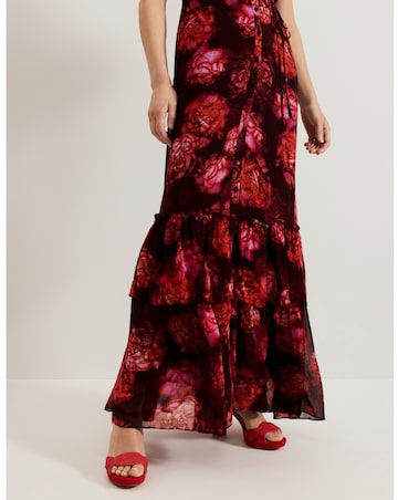 Phase Eight Amaris floral Puff Sleeve Maxi Dress