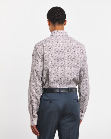William Hunt Small Floral Print Jacquard Shirt