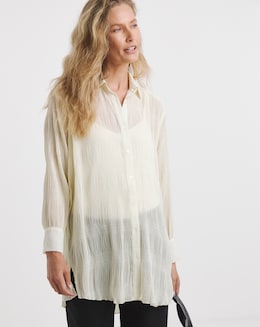Textured Chiffon Shirt