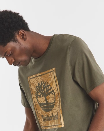Timberland Camo Logo T-Shirt - Green