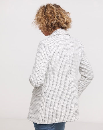 Easy Double Breasted Boucle Blazer