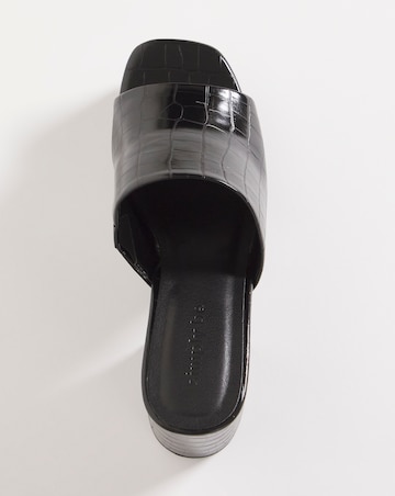 Parla Mule Heeled Platform Sandals - Extra Wide Fit (EEE)