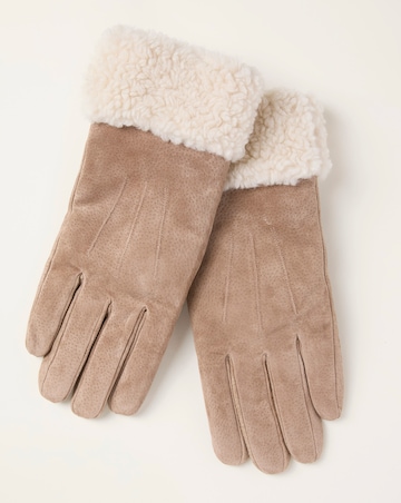 Fatface Suede Gloves