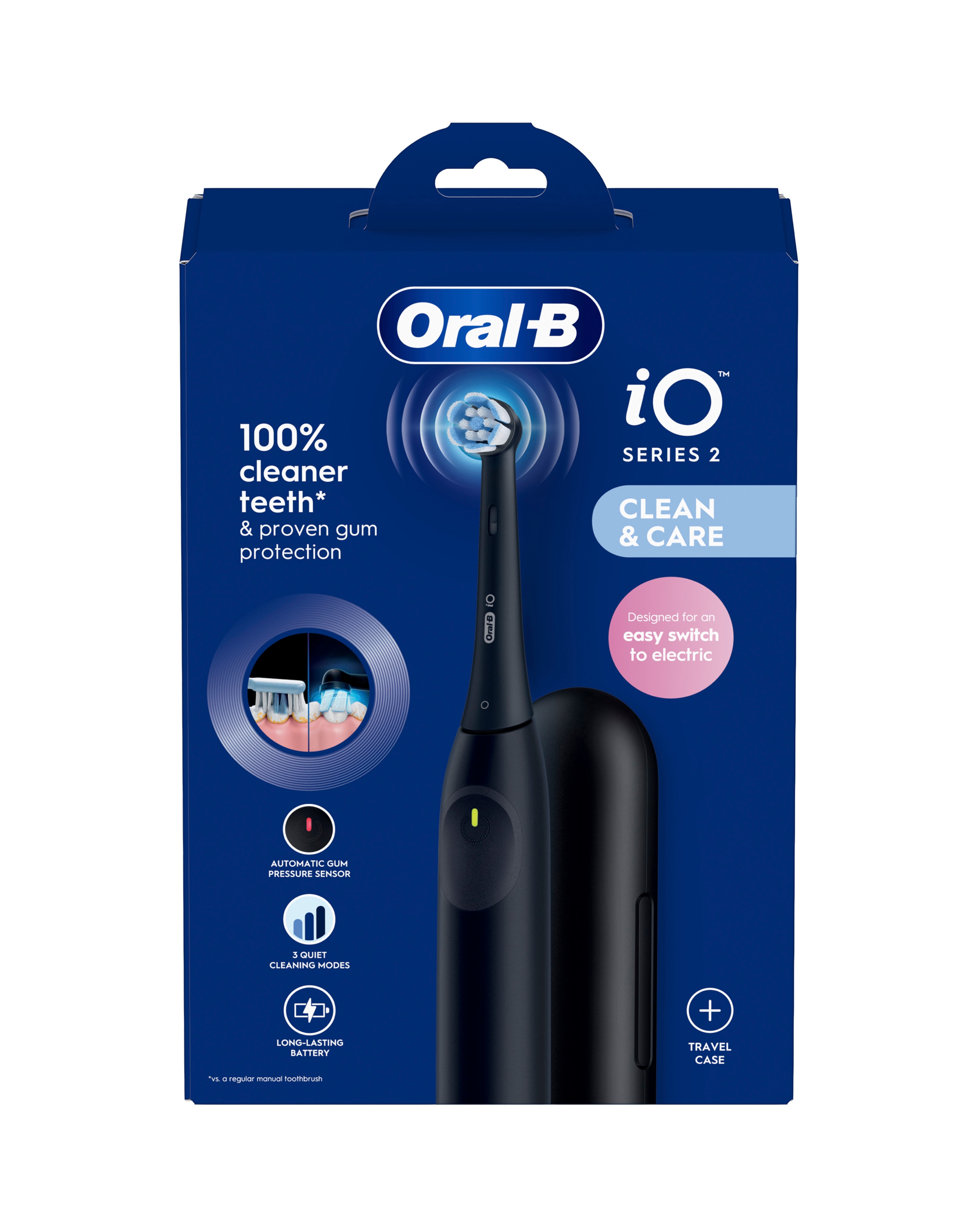 Oral-B iO2 Series Night Black + Travel Case | Ambrose Wilson