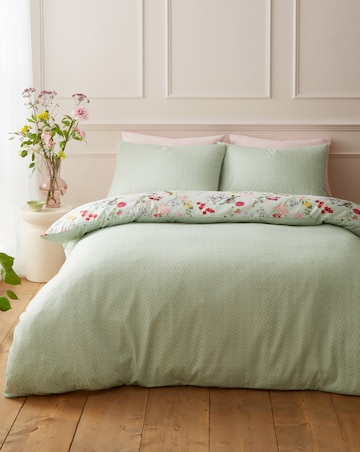 RHS x Catherine Lansfield Birds in Bloom Soft Touch Floral Duvet Cover Set