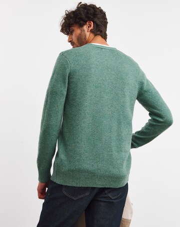 Green Lambswool Cardigan