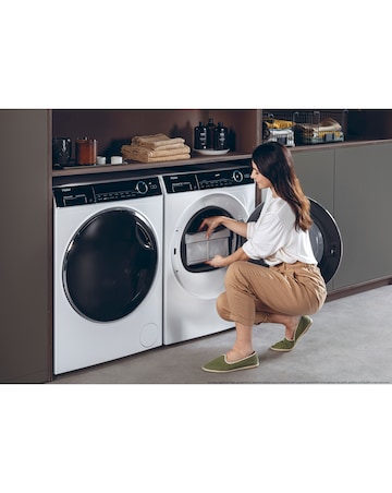 Haier i-Pro Series 7 HD90-A3Q979U1 9kg Heat Pump Tumble Dryer White + Install