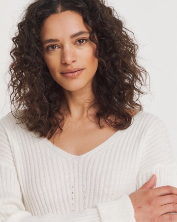 V Neck Ribbed Tunic