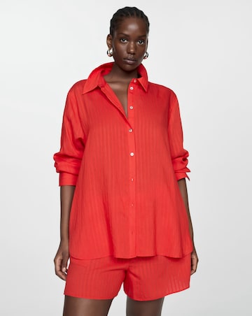 Mango Celestia Stripe Shirt