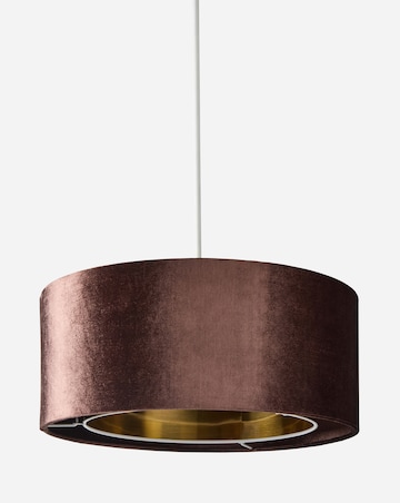 Melody Gold and Chocolate Velvet Tiered 40cm Shade