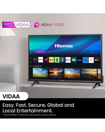 Hisense 40in 40A4NTUK Smart Full HD LED Freeview TV