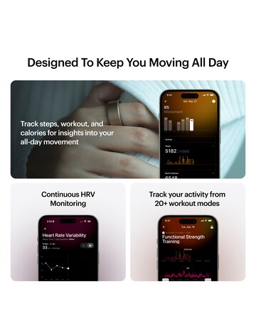 Ultrahuman Ring AIR Bluetooth Smart Ring - Brushed Rose Gold - Size 7