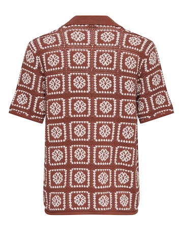 Only & Sons Bart Crochet Shirt - Rust