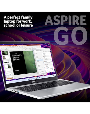 Acer Aspire Go 15 Laptop - 15.6in FHD Intel Core i3 8GB 256GB
