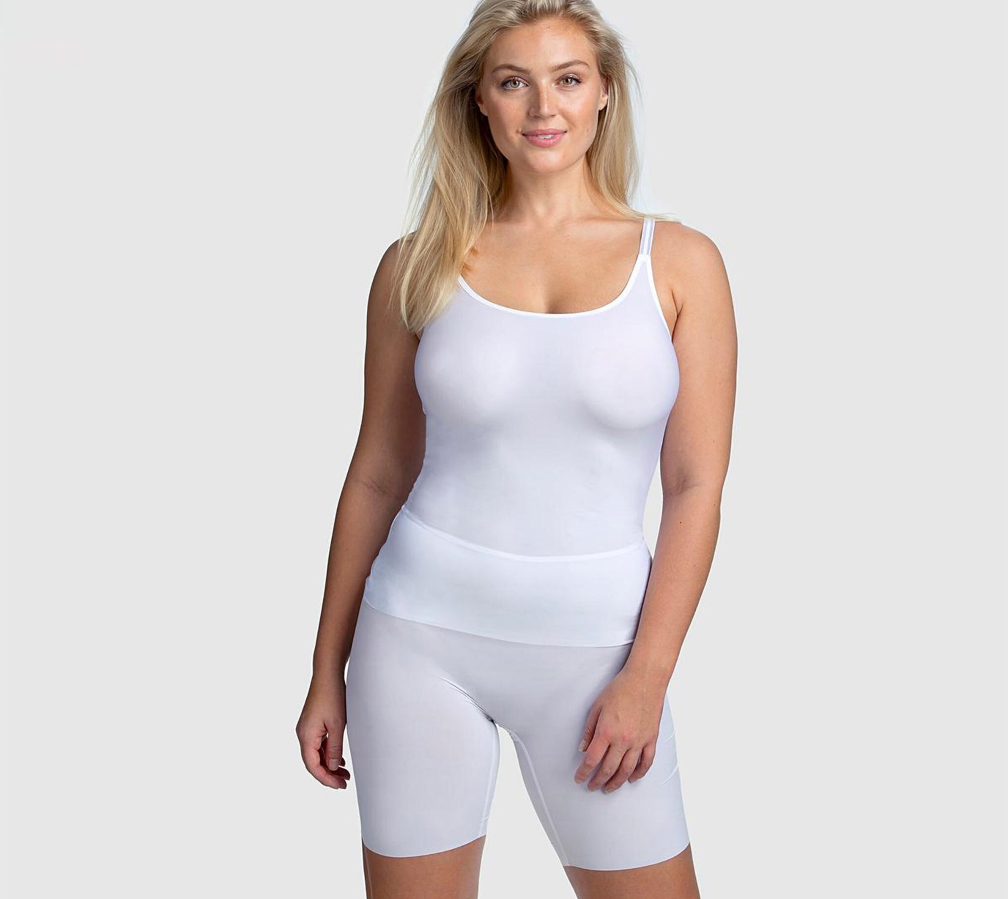 Model wearing light control shapewear
