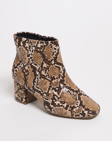 Block Heeled Boot - Extra Wide Fit (EEE)