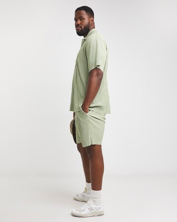 Jack & Jones Abery Plisse Shirt - Sage