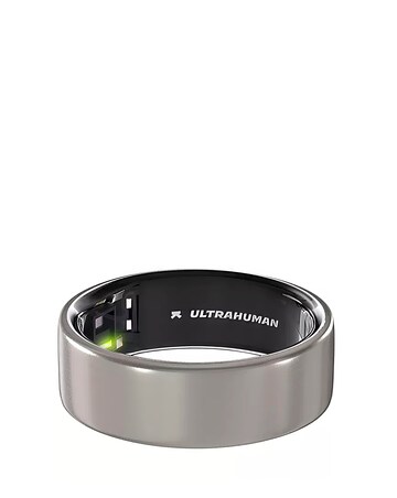 Ultrahuman Ring AIR Bluetooth Smart Ring - Raw Titanium - Size 7