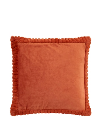 Catherine Lansfield Velvet Faux Fur Cosy Cushion