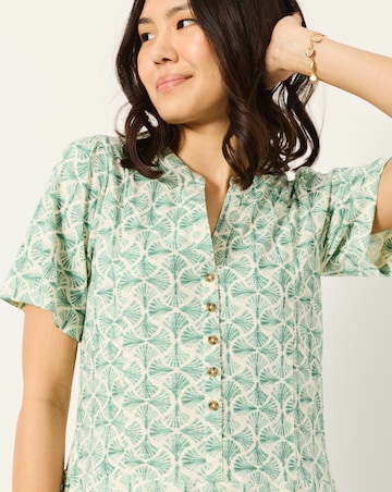Fatface Meggie Fan Geo Jersey Dress
