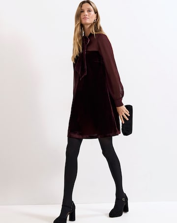 Phase Eight Vinnie Velvet Pussy Bow Dress