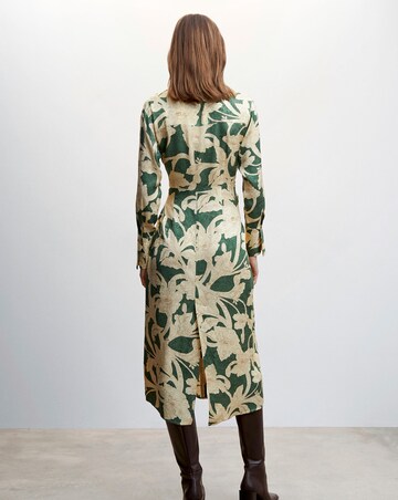 Mango Floral Jacquard Dress