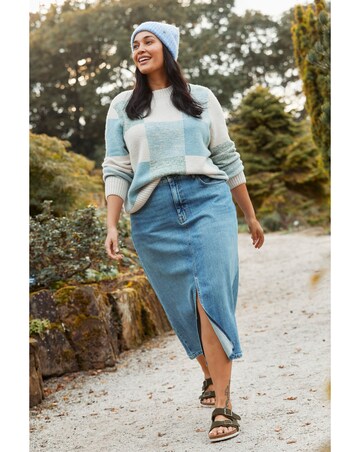 FatFace Carla Denim Midi Skirt