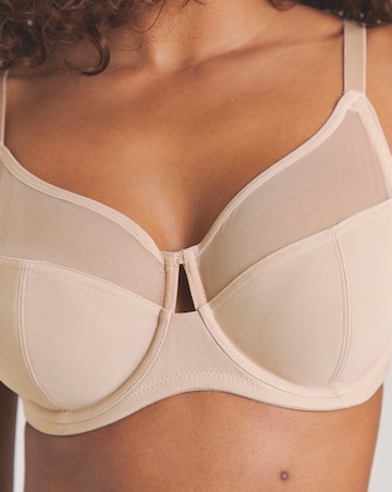 Pretty Secrets (2 Pack) Maisie Mesh Minimiser Wired Bras (D-J) Black/Almond