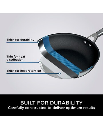 Ninja Foodi ZEROSTICK Stainless Steel 30cm Frying Pan