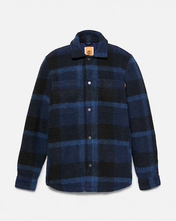 Timberland Wool Blend Shacket - Blue
