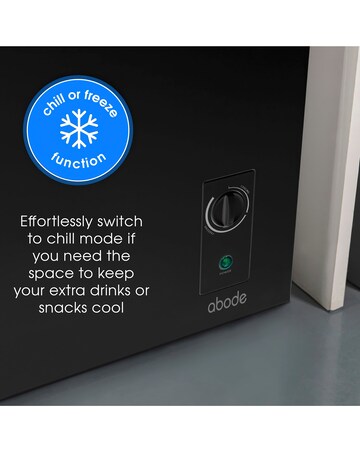 Abode A142CF0E1B Chest Freezer 142L - Black