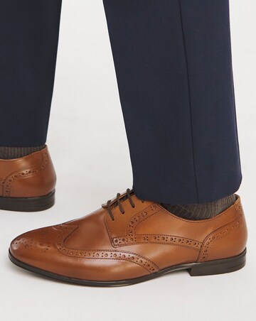 Formal Leather Brogue Extra Wide Fit