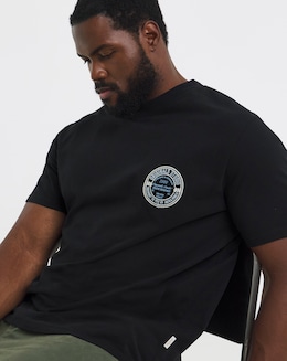 Jack &amp; Jones York Logo T-Shirt - Black