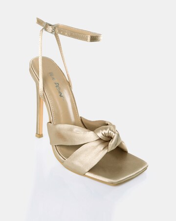 Public Desire Ffion Satin Bow Wide E Fit