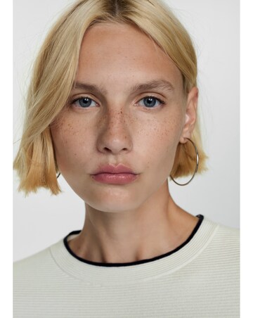 Mango Contrast Trim Sweater