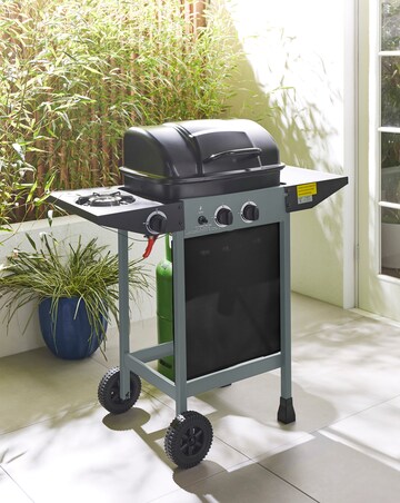2 Burner Gas BBQ with Side Burner