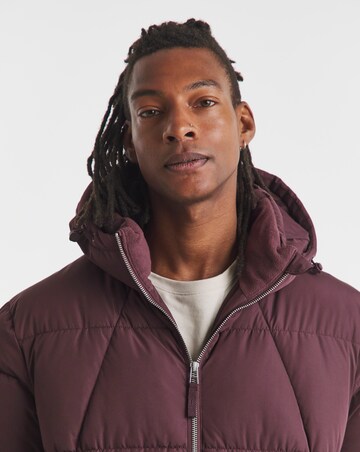 Burgundy Puffer Jacket