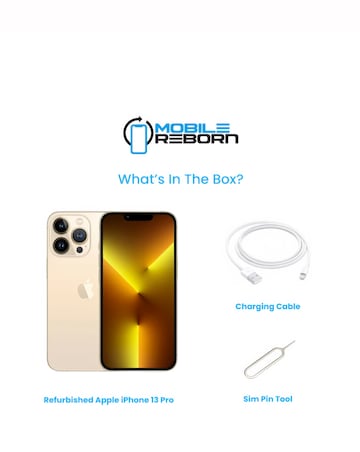 Refurbished Apple iPhone 13 Pro 128GB - Gold (Pristine Condition)