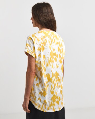 Longline Short Sleeve Curved Hem Top