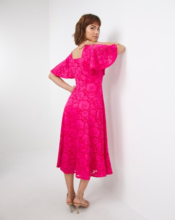 Joanna Hope Lace Midi Dress