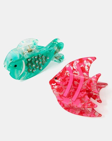 Accessorize 2-Pack Tropical Fish Claw Clips