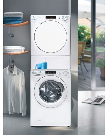 Candy Smart CSE V9DF-80 WiFi Connected 9kg Vented Tumble Dryer White + Install