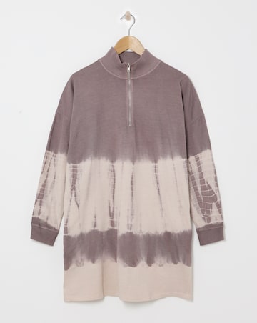 Religion Tie Dye Zip Jersey Dress