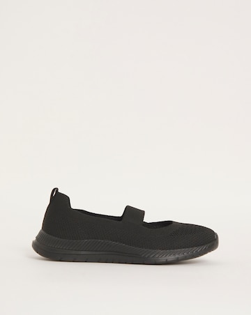 Cushion Walk Fly Knit Elasticated Bar Trainers EEE Fit