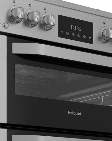 Hotpoint HDG6GDCX 60cm Gas Double Cooker Glass Lid Stainless Steel Installation