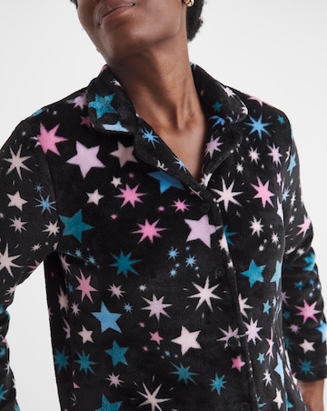 Pretty Secrets Fleece Button Through Pyjama Set