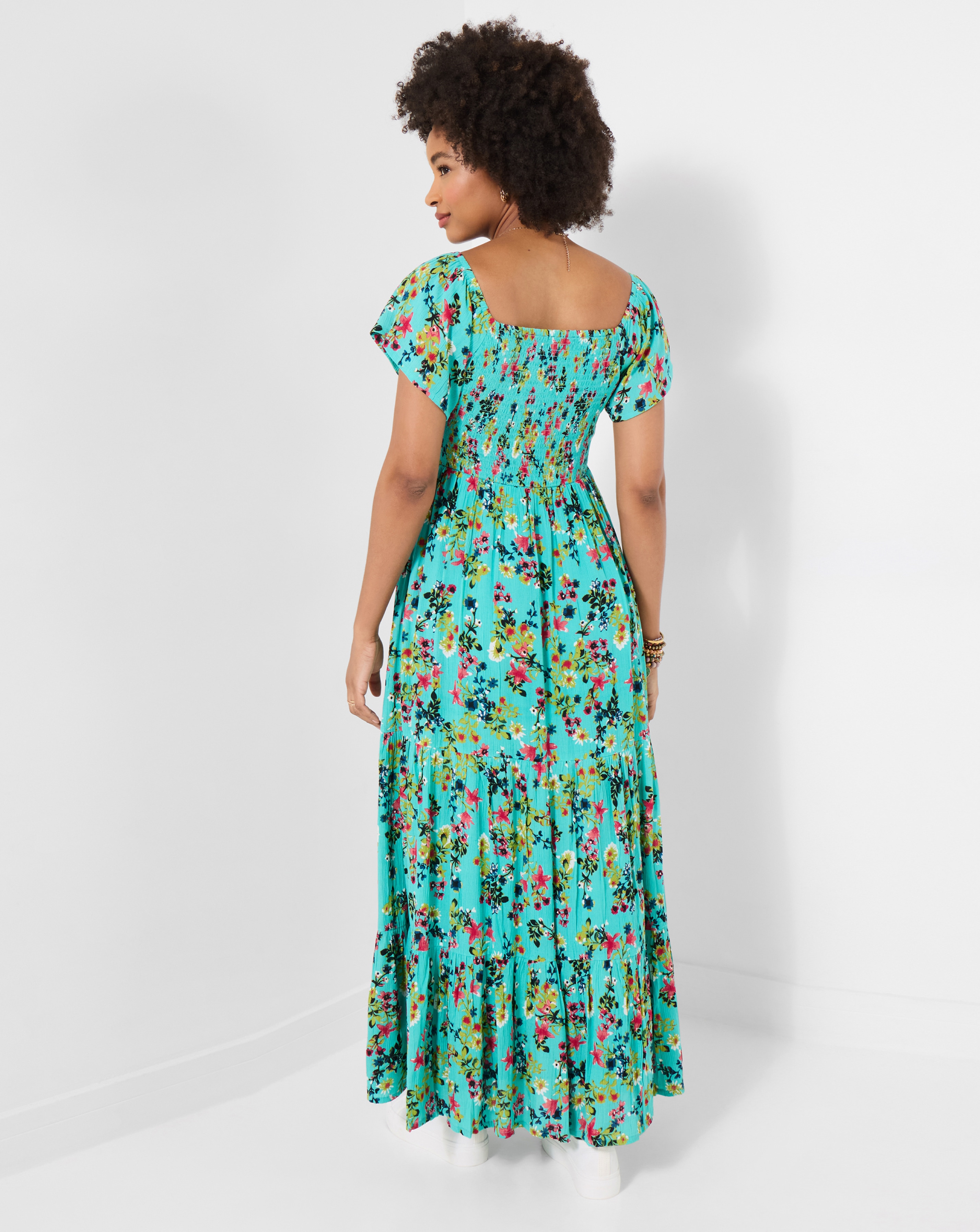Joe Browns Summer Meadows Ditsy Print Crinkle Maxi Dress | Ambrose