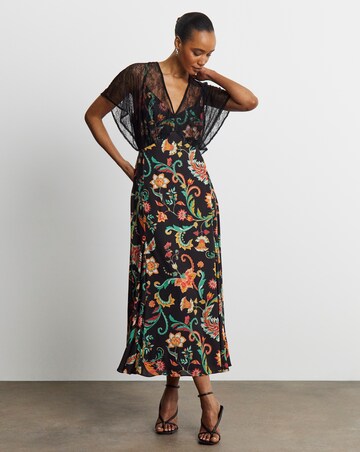 Joanna Hope Lace Sleeve Tea Dress