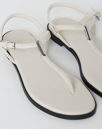 Rocky T Bar Hardware Detail Flat Sandals - Wide Fit (E)