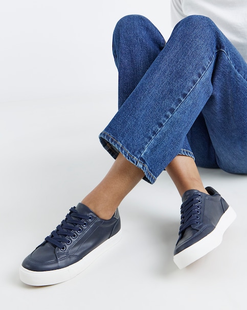 Millie Classic Lace Up Trainers - Extra Wide Fit (EEE)